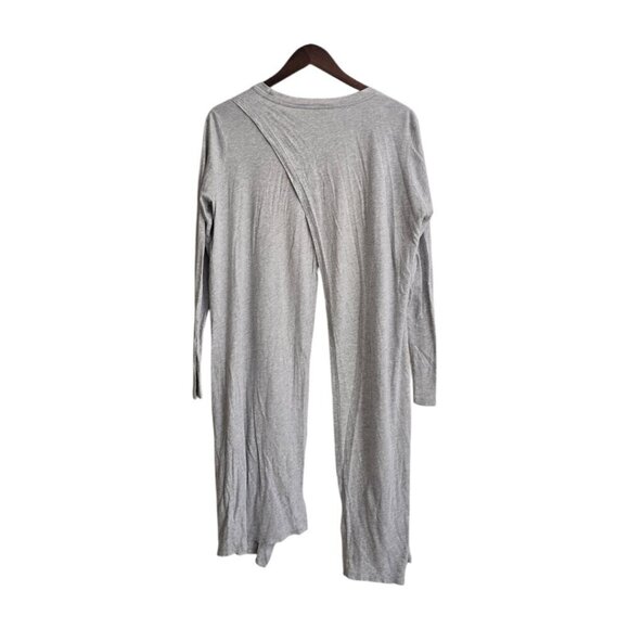 Athleta Gray Camino Sweater Wrap With Open Back Split Sz S - Picture 6 of 9